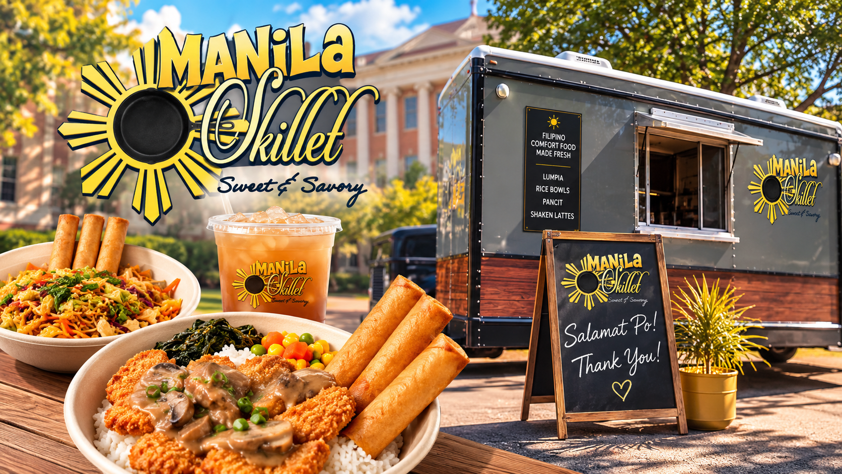 Manila Skillet Filipino food truck at Ole Miss