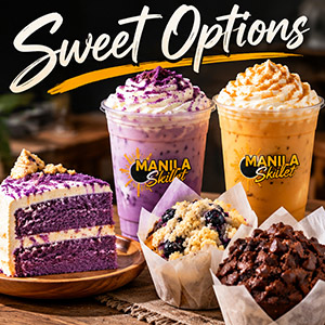 Manila Skillet sweet treats and specialty drinks